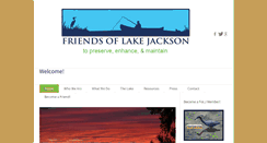 Desktop Screenshot of friendsoflakejackson.org